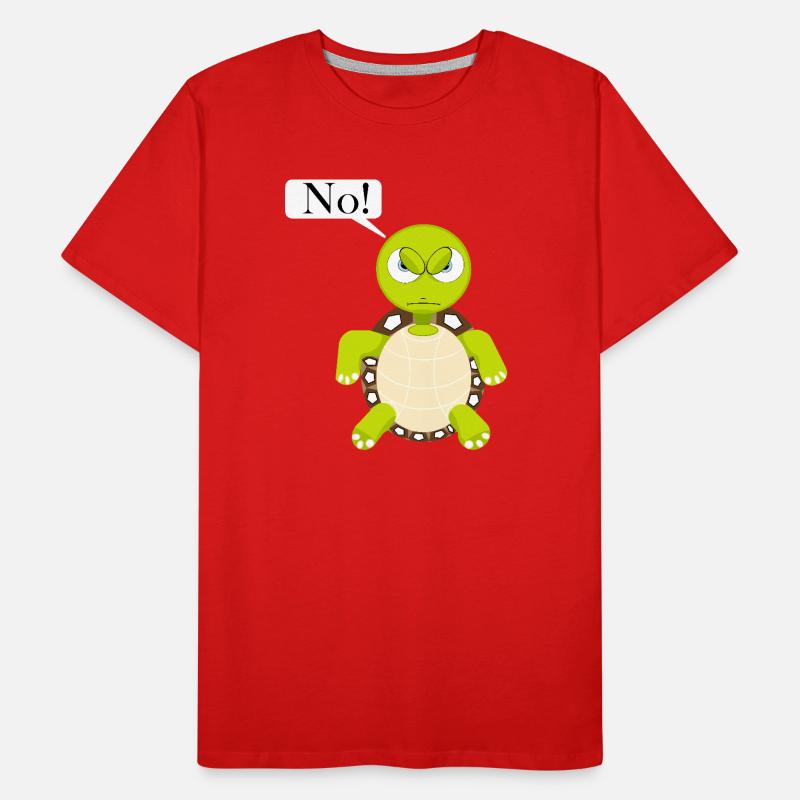 Statement No Turtle, No Fun Comic, No Men's Premium Organic T-Shirt
