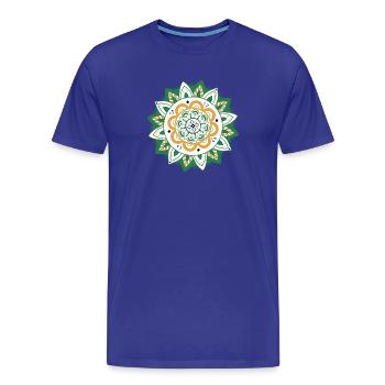 orientalisches Muster Marokko grün orange - Männer Premium Bio T-Shirt - Königsblau - Vorne - Damien (186cm)