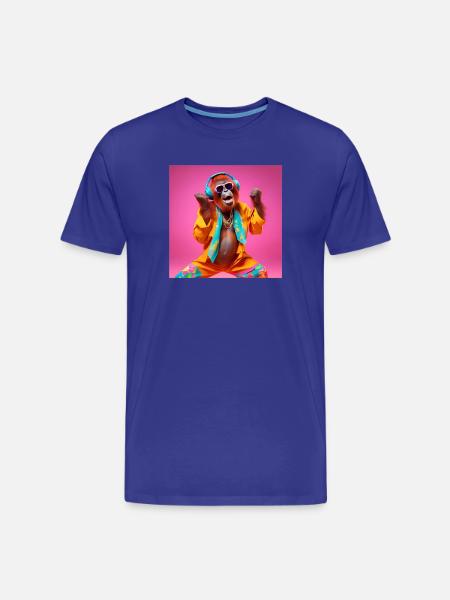 Orangutan, monkey, primate - Men's Premium Organic T-Shirt - royal blue