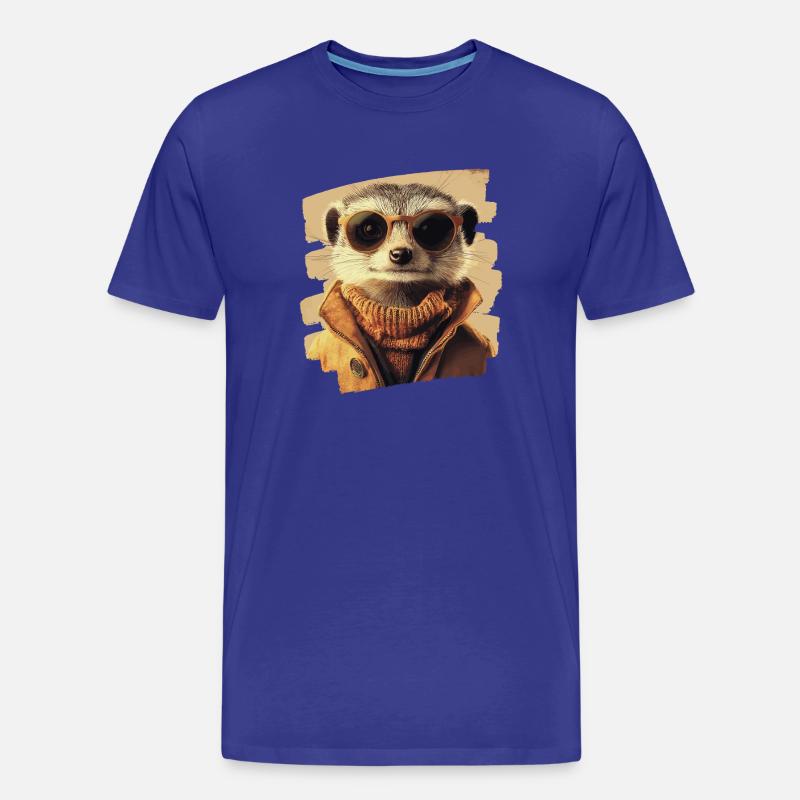 Erdmännchen - Männer Premium Bio T-Shirt - Königsblau