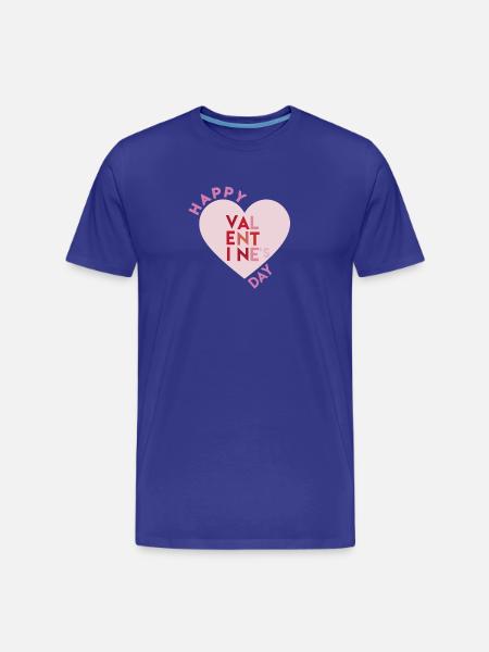 Happy Valentines Day 2 - Männer Premium Bio T-Shirt - Königsblau