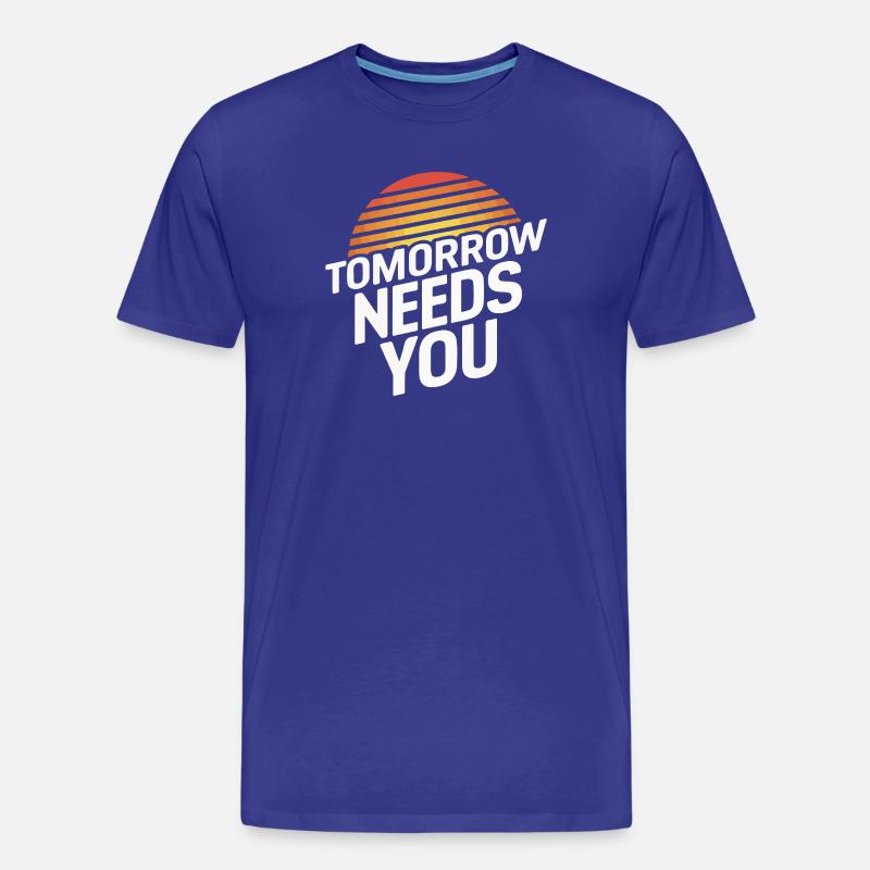 Die Zukunft braucht Sie - Männer Premium Bio T-Shirt - Königsblau