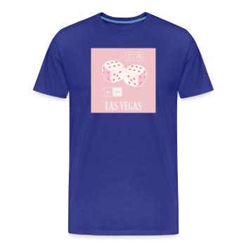 Dés du casino de Las Vegas - T-shirt bio Premium Homme - bleu roi - Devant - Damien (186cm)