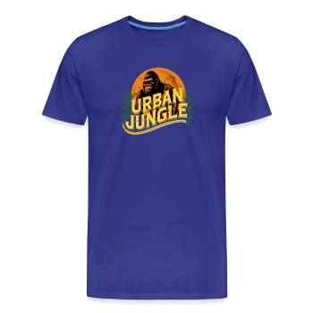 Urban Jungle Logo Color - Men's Premium Organic T-Shirt - royal blue - Front - Damien (186cm)