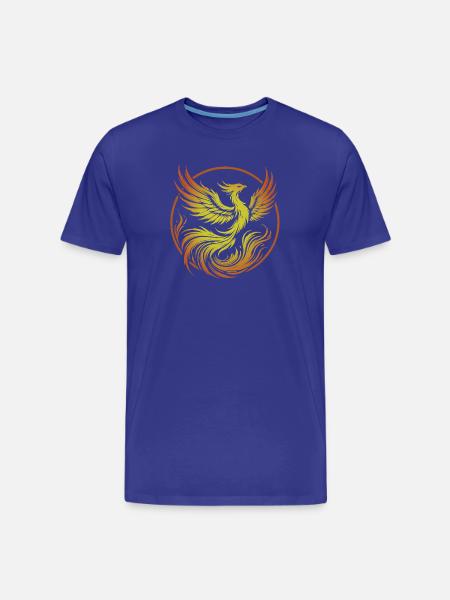Phönix des Feuerkreises - Männer Premium Bio T-Shirt - Königsblau