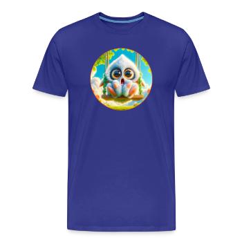 Mignon monstre câlin - T-shirt bio Premium Homme - bleu roi - Devant - Damien (186cm)