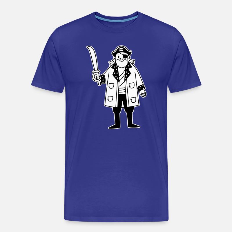 Pirat - Männer Premium Bio T-Shirt - Königsblau