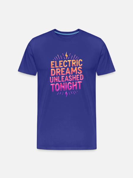 Electric Dreams - Reves Electriques - Men's Premium Organic T-Shirt - royal blue
