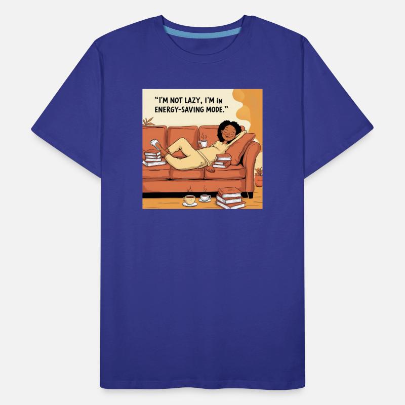 I´m not lazy i am in energy saving mode Männer Premium Bio T-Shirt