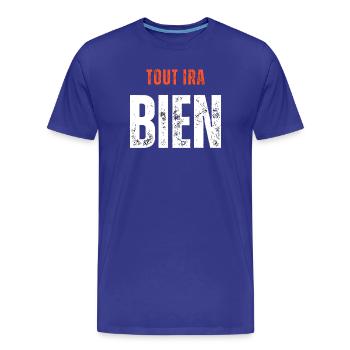 EVERYTHING 2 1 copy - T-shirt bio Premium Homme - bleu roi - Devant - Damien (186cm)
