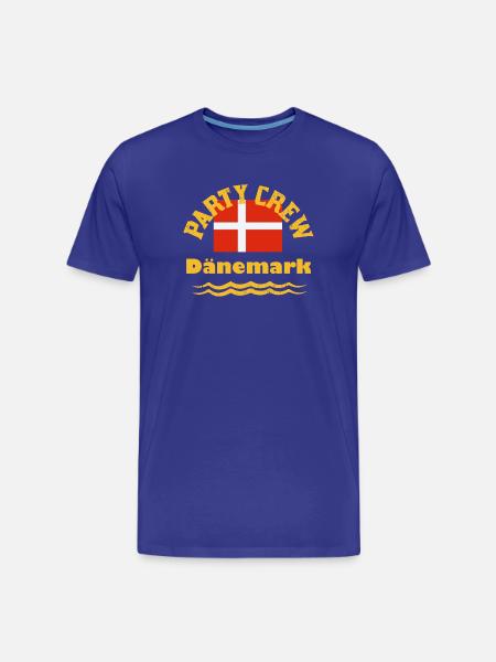 Dänemarkurlaub Party Crew Feiern Ferien Strand - Männer Premium Bio T-Shirt - Königsblau