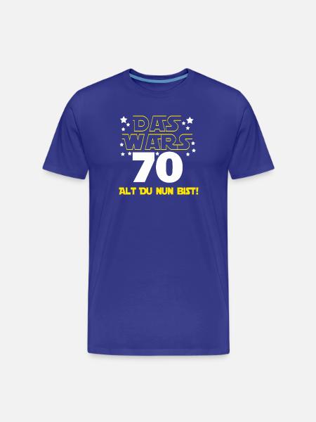 70th Birthday , Birthday Gift - Men's Premium Organic T-Shirt - royal blue
