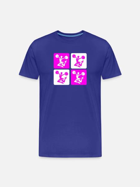 Cheerleader Design - Men's Premium Organic T-Shirt - royal blue