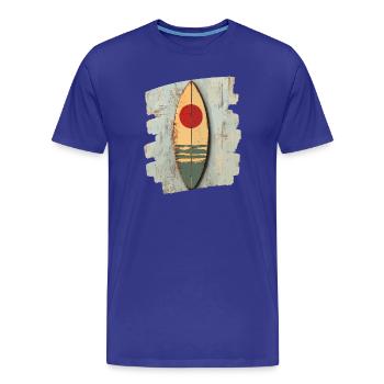 Planche de surf - T-shirt bio Premium Homme - bleu roi - Devant - Damien (186cm)