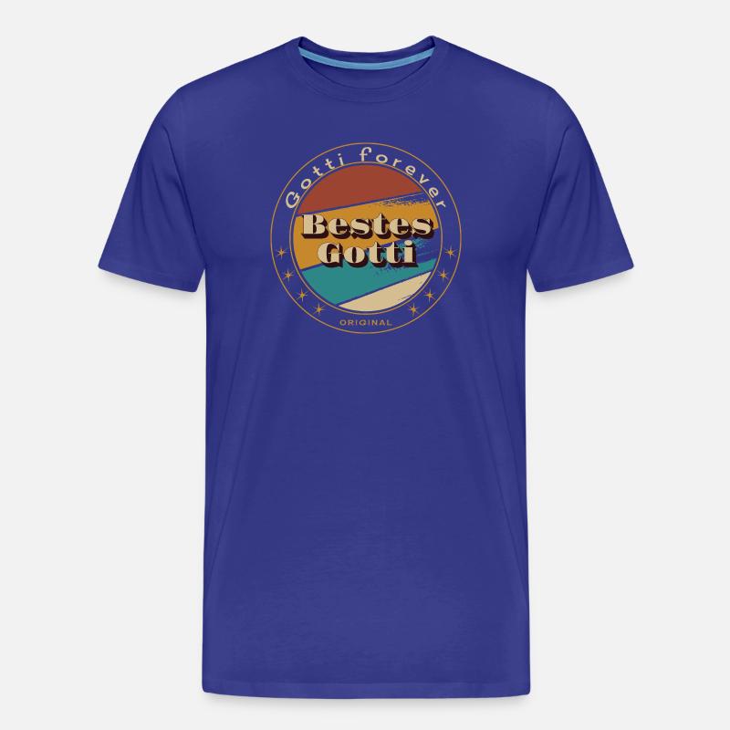 Bestes Gotti - Männer Premium Bio T-Shirt - Königsblau