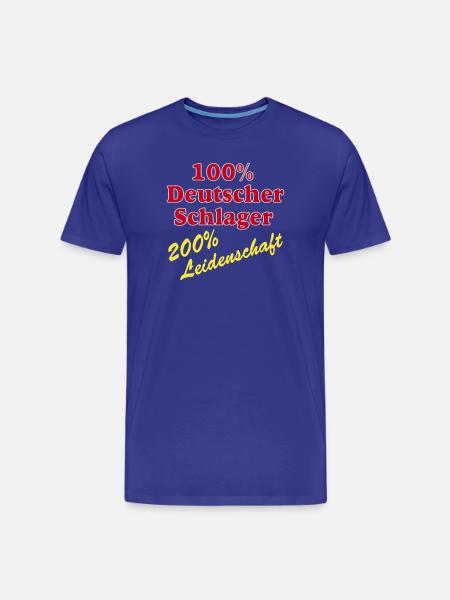 Schlager Party , Schlager Music , Schlager 100% - Men's Premium Organic T-Shirt - royal blue