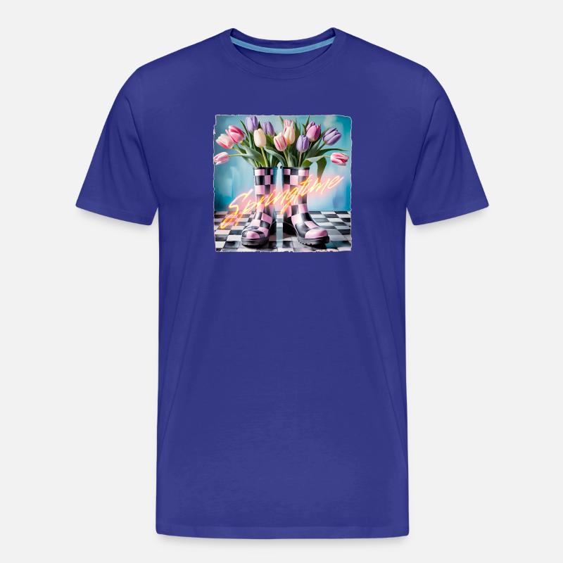 C’est le printemps... - T-shirt bio Premium Homme - bleu roi
