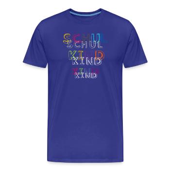 Première classe 2025 - T-shirt bio Premium Homme - bleu roi - Devant - Damien (186cm)