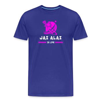 Jai Alai is alive - Men's Premium Organic T-Shirt - royal blue - Front - Damien (186cm)