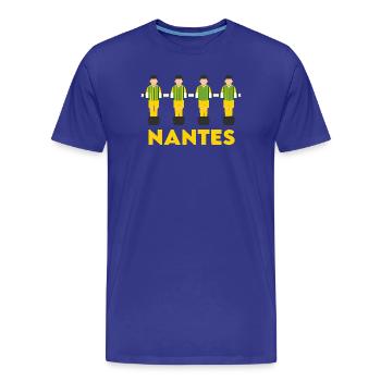 Nantes - Men's Premium Organic T-Shirt - royal blue - Front - Damien (186cm)