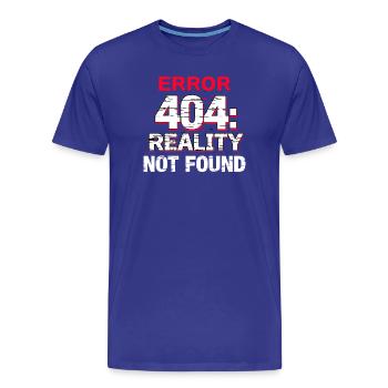 Erreur : Réalité introuvable - T-shirt bio Premium Homme - bleu roi - Devant - Damien (186cm)
