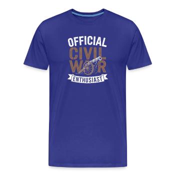 Civil War Enthusiast US Amerikanischer Bürgerkrieg - Männer Premium Bio T-Shirt - Königsblau - Vorne - Damien (186cm)