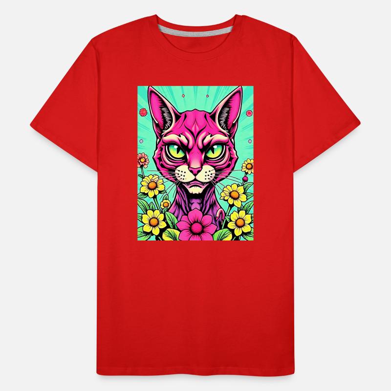 Pop-Katze 1 Männer Premium Bio T-Shirt