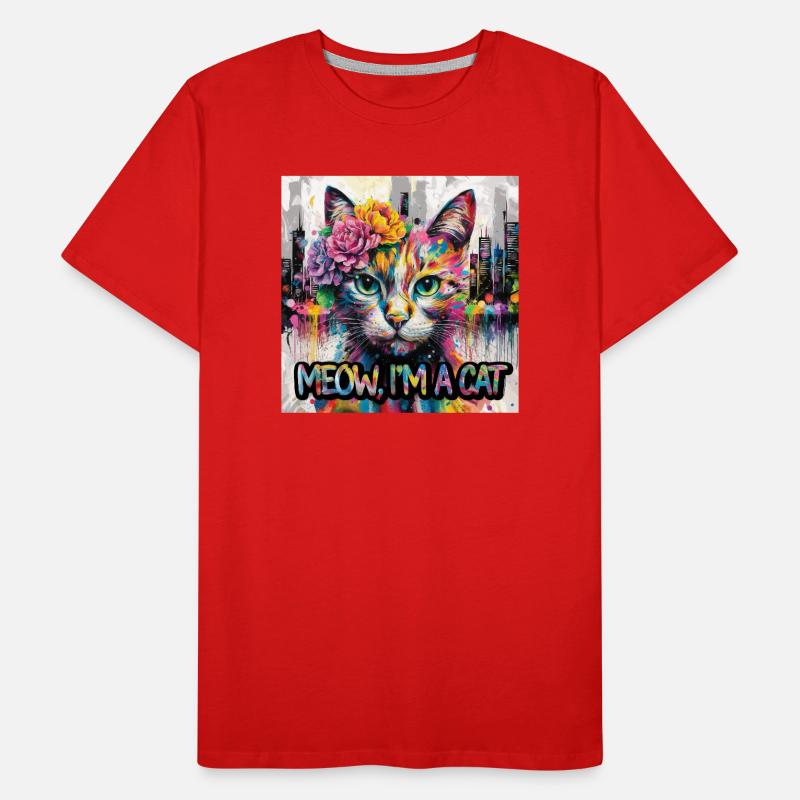 Chat astucieux Version 2 T-shirt bio Premium Homme