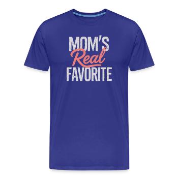 Le vrai préféré de maman - T-shirt bio Premium Homme - bleu roi - Devant - Damien (186cm)