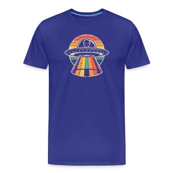 Amateur d’OVNI - T-shirt bio Premium Homme - bleu roi - Devant - Damien (186cm)