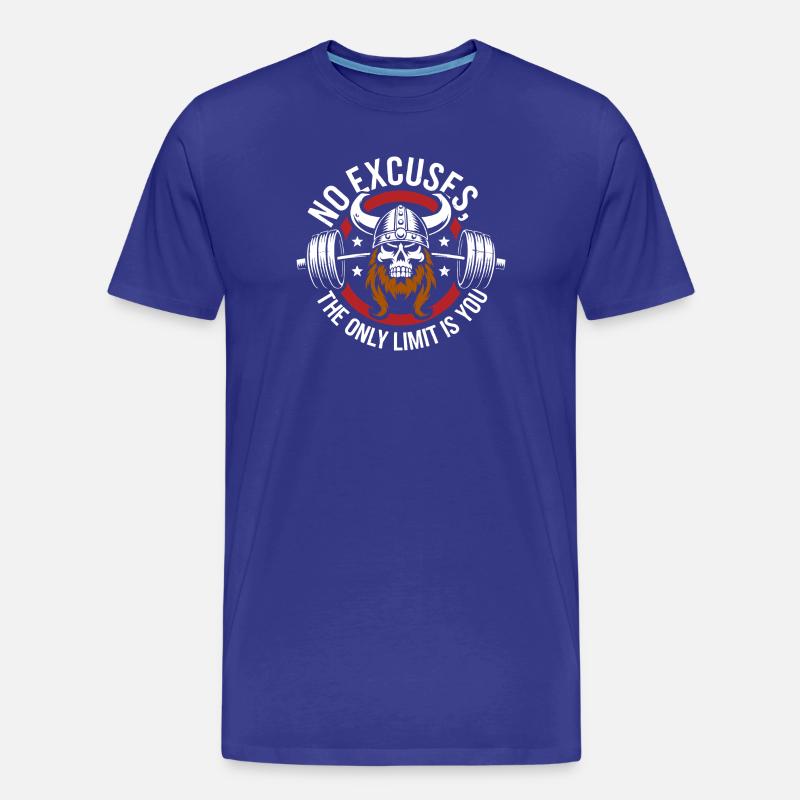 Wikinger Schädel Grenzenlos - Männer Premium Bio T-Shirt - Königsblau