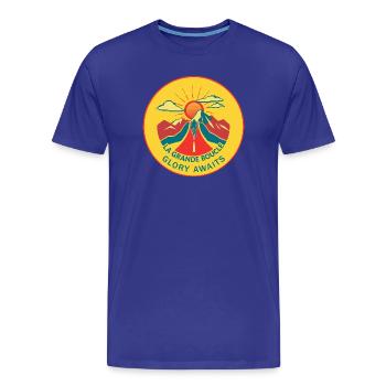 LA GRANDE BOUCLE - T-shirt bio Premium Homme - bleu roi - Devant - Damien (186cm)