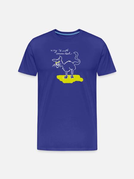 Kitty 2 - Männer Premium Bio T-Shirt - Königsblau