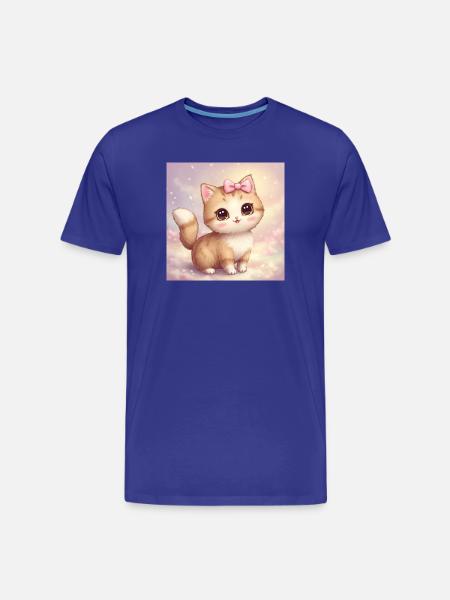 Una bolita de pelo adorable 💖 - Camiseta orgánica premium hombre - azul real