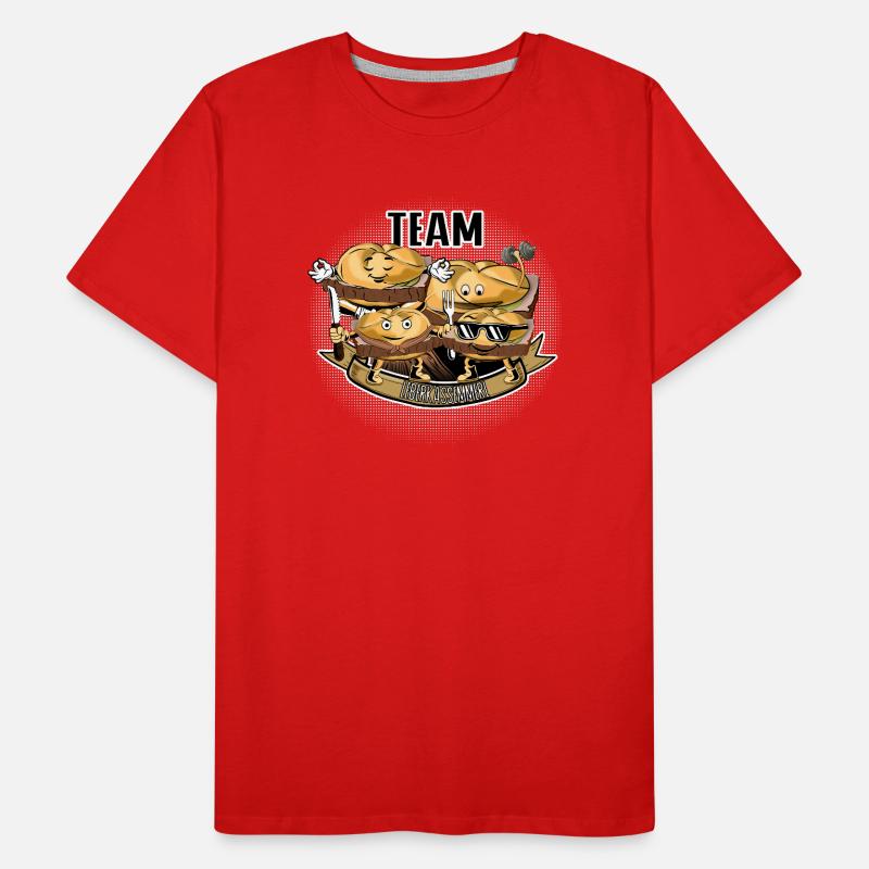 Team Leberkassemmel – Snack Squad! Männer Premium Bio T-Shirt