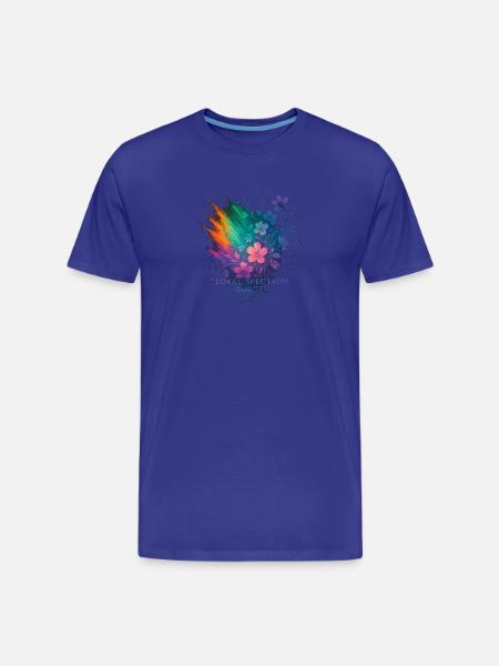 Farbspektrum-Blüte - Männer Premium Bio T-Shirt - Königsblau