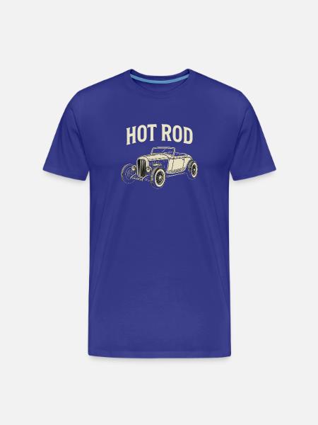 Hot Rod Classic Print - Men's Premium Organic T-Shirt - royal blue