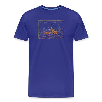 Teichleben - T-shirt bio Premium Homme - bleu roi - Devant - Damien (186cm)