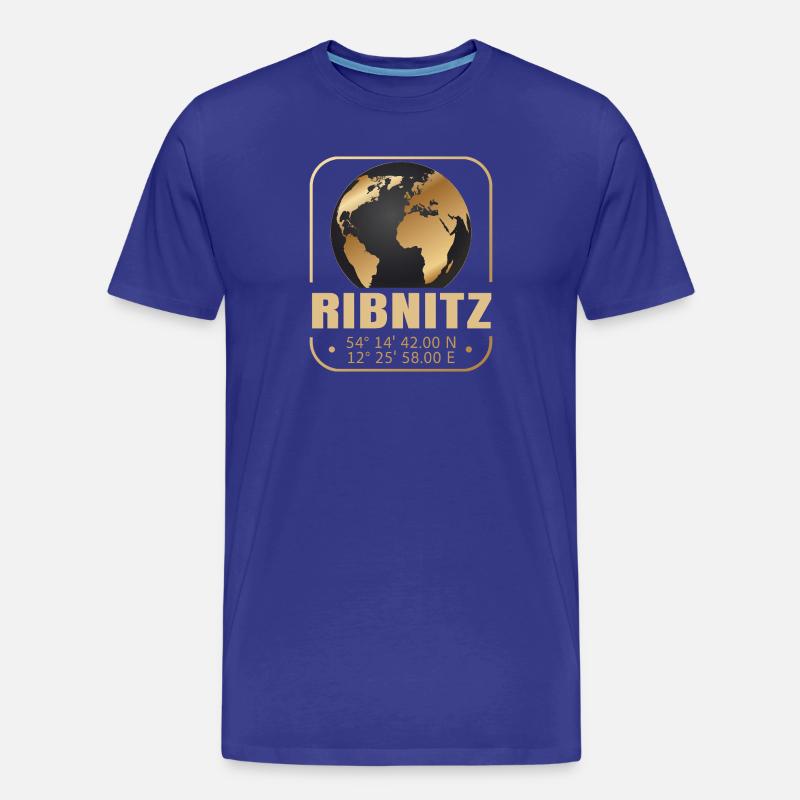 Ribnitz - Männer Premium Bio T-Shirt - Königsblau