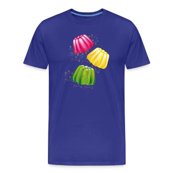 Plats colorés des dieux motif de dessert au charme rétro - T-shirt bio Premium Homme - bleu roi - Devant - Damien (186cm)
