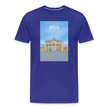 Berlin Deutschland - Men's Premium Organic T-Shirt - royal blue - Front - Damien (186cm)