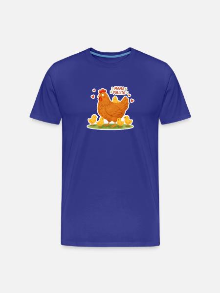 Super Mama Hen - Men's Premium Organic T-Shirt - royal blue