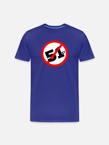 51e État Pas question - T-shirt bio Premium Homme - bleu roi