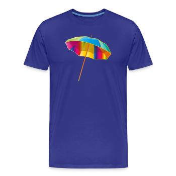 Parasol coloré aux couleurs vives - T-shirt bio Premium Homme - bleu roi - Devant - Damien (186cm)