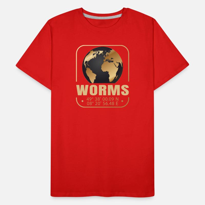 Worms Männer Premium Bio T-Shirt
