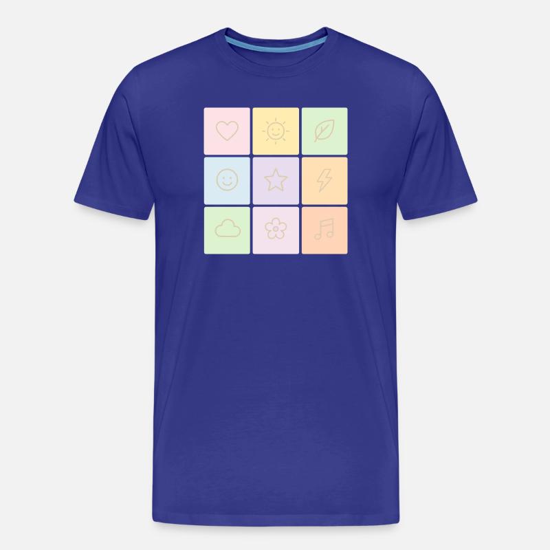 Ambiance Bento Pastel - T-shirt bio Premium Homme - bleu roi
