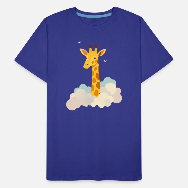 Gentle giraffe above the clouds – Dreamlike motif Men's Premium Organic T-Shirt