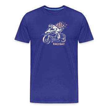 Motorrad Racing - Raceday Superbike Rennsport - Männer Premium Bio T-Shirt - Königsblau - Vorne - Damien (186cm)