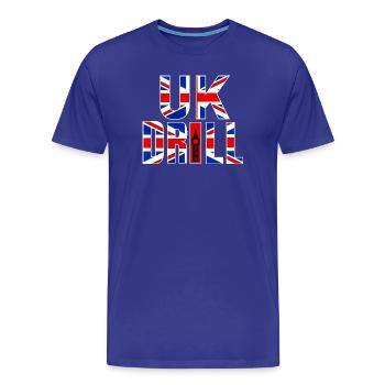BOHRMASCHINE GROSSBRITANNIEN - Männer Premium Bio T-Shirt - Königsblau - Vorne - Damien (186cm)