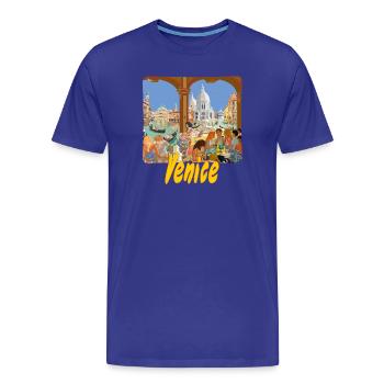 Venedig - Männer Premium Bio T-Shirt - Königsblau - Vorne - Damien (186cm)